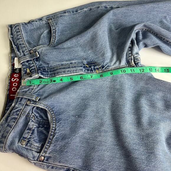 VTG Levis 90s Silver Tab Loose Fit Jeans USA Women’s 9/10 Med 29x29.5 Distressed - Picture 14 of 16